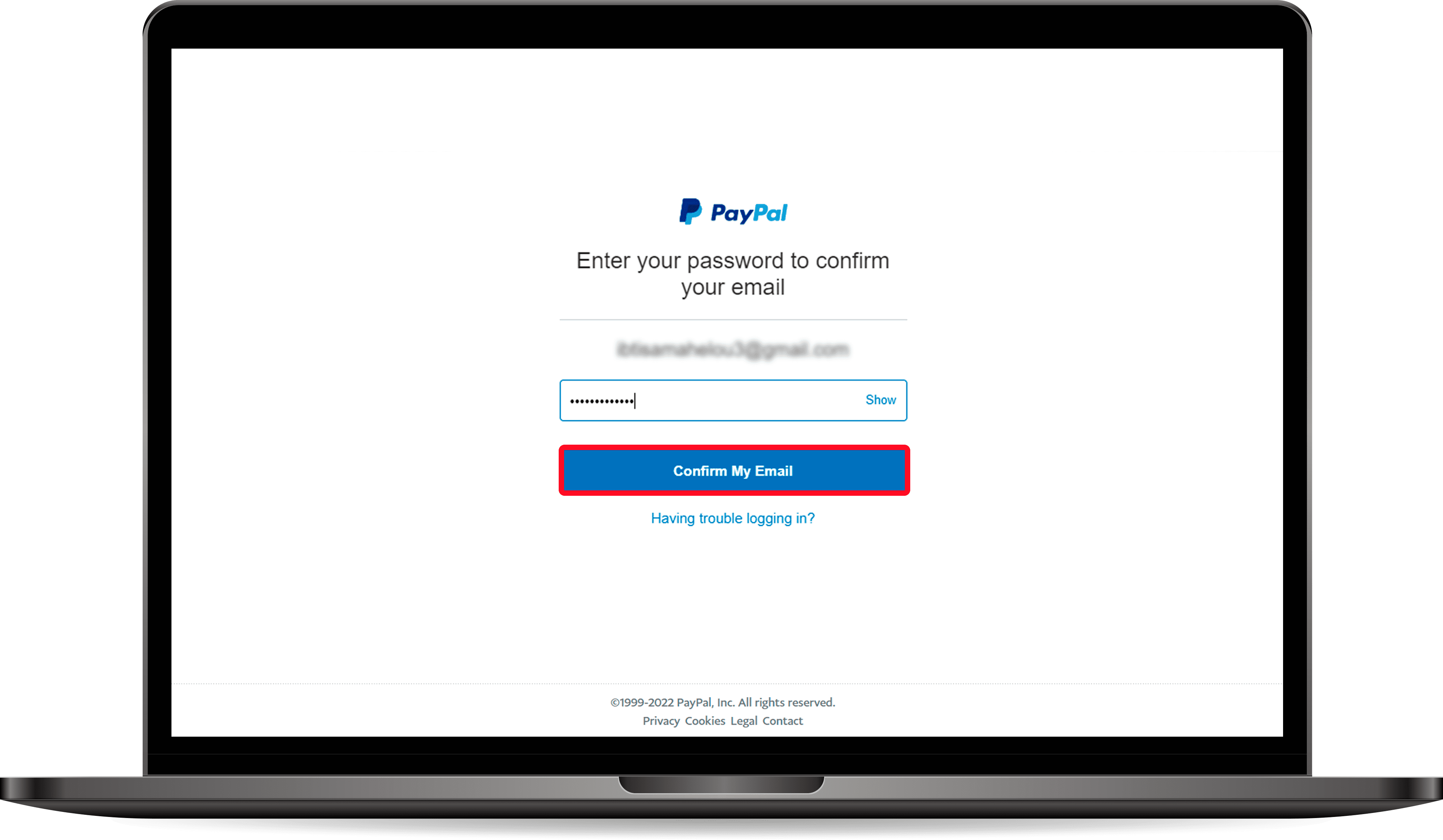 conta paypal fake